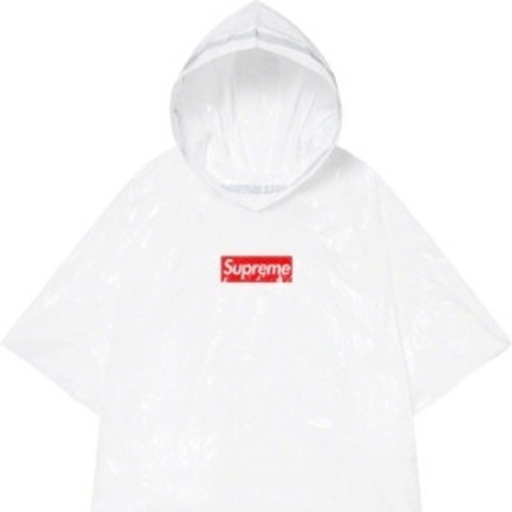 Supreme‎ Ballpark Poncho White SS20 Box Logo Rain Gear One Size Made in USA
